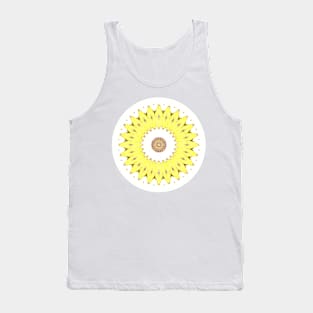 Yellow Gold Sun Kaleidoscope Tank Top